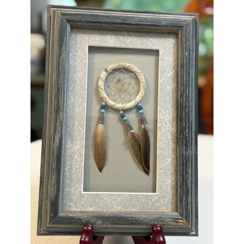 Eric Edsitty Native American Dream Catcher Framed Shadow Box w/COA Fred Harvey